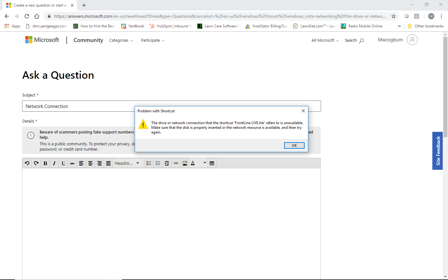 The drive or network connection that the shortcut 'Document Locations.lnk' refers to is... 9fafd5b1-f07e-4684-90d4-1ccfa5f65e22?upload=true.png