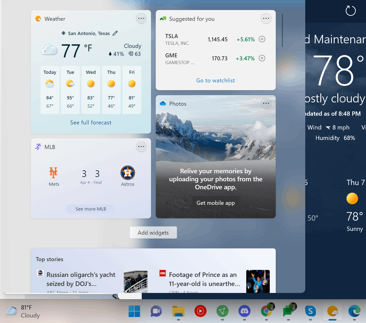 Weather Widget on Taskbar 9ff94ed1-214f-4385-8e18-1e9d241a65b9?upload=true.png