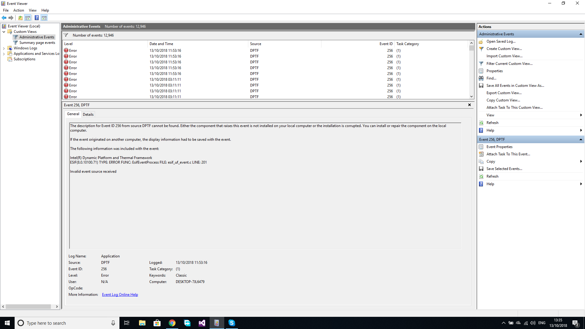 Windows 10 Event ID 17, DPTF Application Error 9sU7m.png
