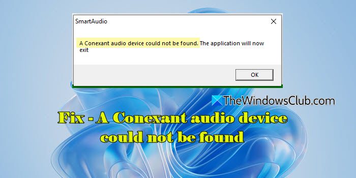 A Conexant audio device could not be found A-Conexant-audio-device-could-not-be-found.jpg