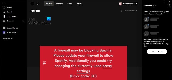 A firewall may be blocking Spotify, Error code 30 A-Firewall-May-Be-Blocking-Spotify-Error-Code-30.jpg