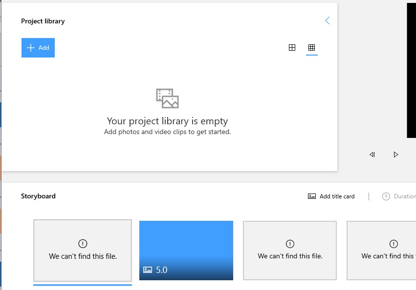Windows 10 Photos Video Editor lost files connection a07f42e2-856d-4ef9-ab3c-432089e518a7?upload=true.jpg
