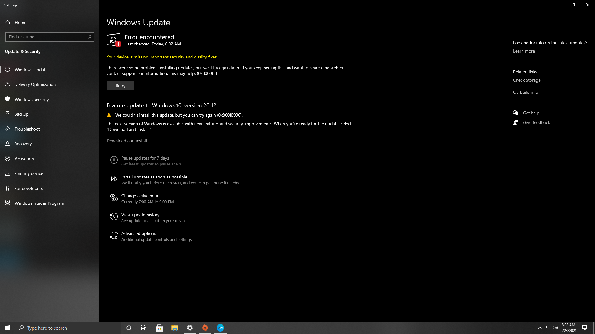 do i half to reinstall win 10 because the command tech told me to do never worked. a0949e97-1835-4aa1-bb78-a6647d8f1f8f?upload=true.png