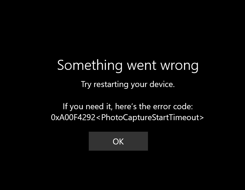Camera App not working, unable to take picture. a0cbacde-102f-43a6-86de-62294ed35336?upload=true.jpg