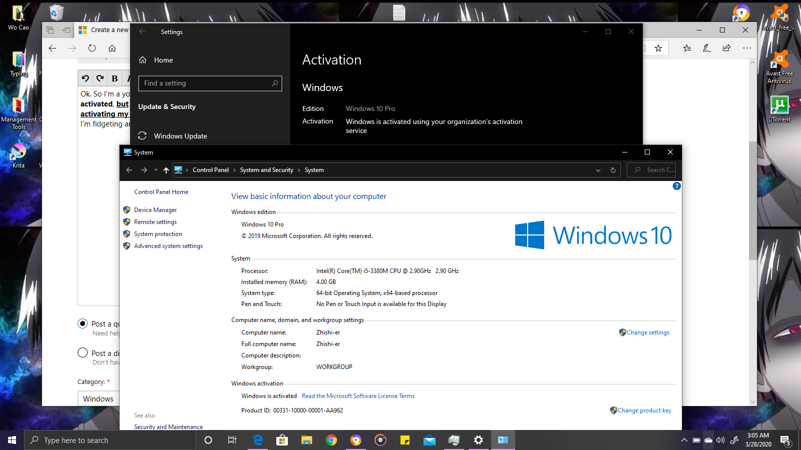 Windows 10 Pro Activation - Windows is activated using your organization's activation service a0f93d8a-7636-40ca-918e-a003f66d5fc8?upload=true.png