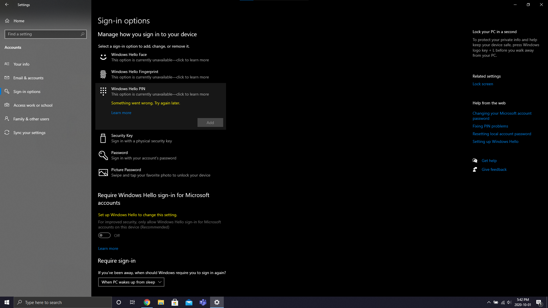 PIN Something went wrong, try again later. Needing help. a12a1e7c-6a4a-47e3-b1e9-ffbaa20e5831?upload=true.png