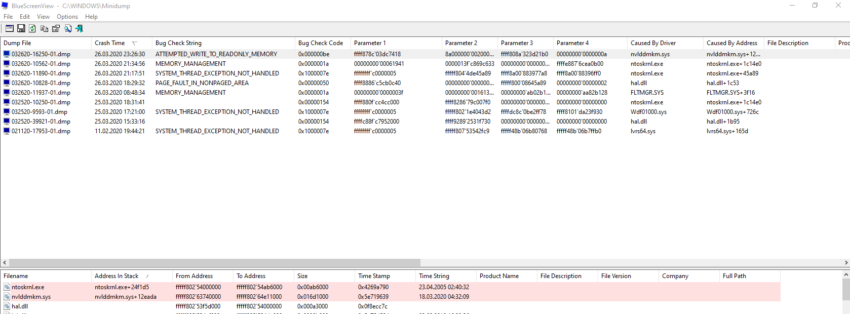 Repeated BSOD with various Bug description linked by notsrkl.exe a1663327-befe-45cb-8364-929bf9613e81?upload=true.png