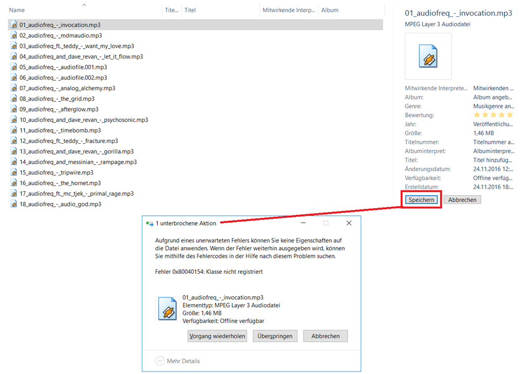 Unrecoverable playback error: Class not registered (0x80040154). a17fda49-42f7-4020-aa6a-feea6c02b0e3.png