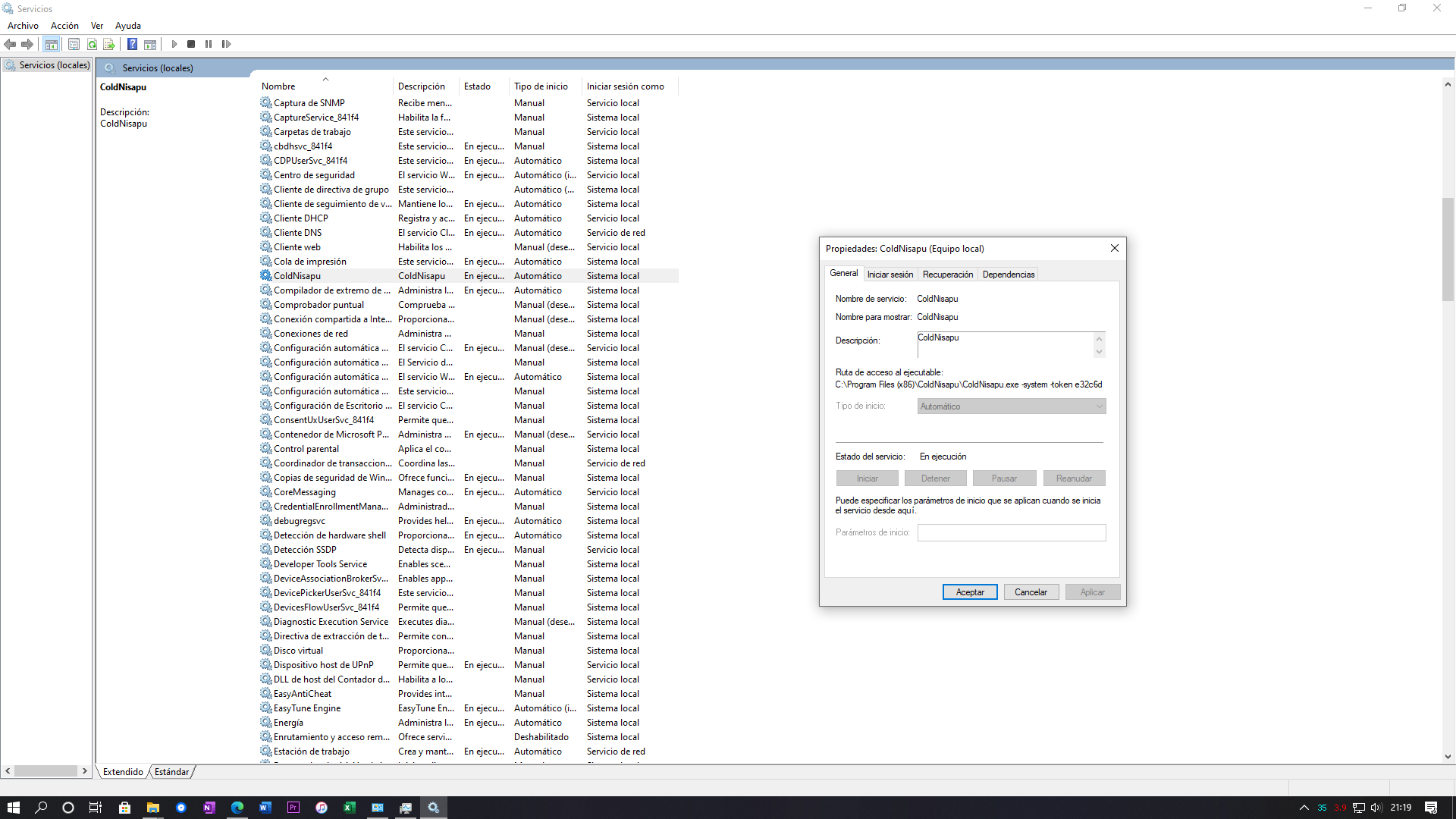 Hola, tengo un problema con un programa creo que virus llamado "ColdNisapu.exe". ¡URGENTE! a1a8c07d-493a-48c4-8dc0-1dc00cbda265?upload=true.png
