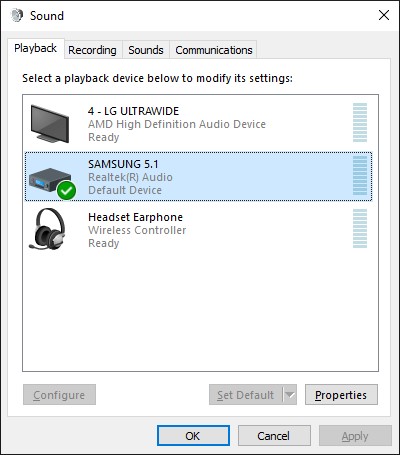 Not able to configure audio device to 5.1 surround sound from sound control panel. a1f00b45-9aeb-484d-a5cf-c7e5504255d9?upload=true.jpg