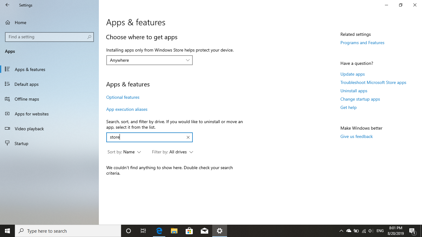 No Microsoft Store after Windows 10 reinstall a1f6f687-9cca-415c-847c-c196193150c1?upload=true.png