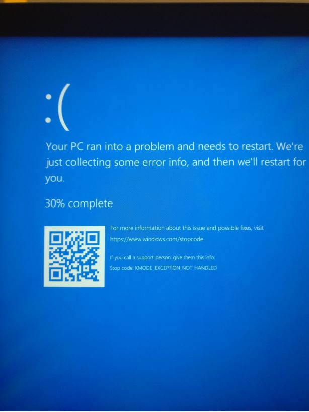 getting a blue screen problem a2ad167b-e6b1-4d9d-9e04-a331657e872c?upload=true.jpg