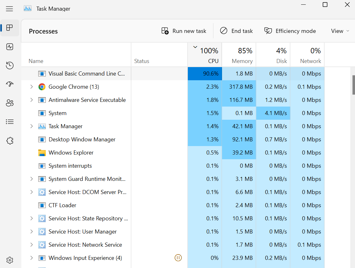 Visual Basic Command Line Compiler Running at 83% cpu a2d8e5a1-3689-4a1a-b6b3-759568dd7198?upload=true.png