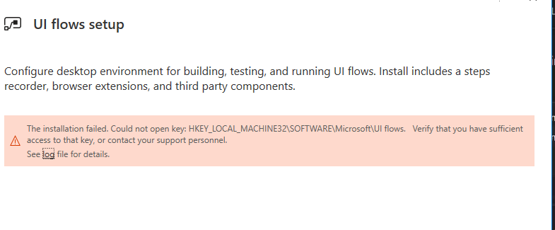 The installation failed.Could not open key: HKEY_LOCAL_MACHINE32\SOFTWARE\Microsoft\UI... a2dbc426-2ab5-4ca9-8d42-0ef1779e718c?upload=true.png