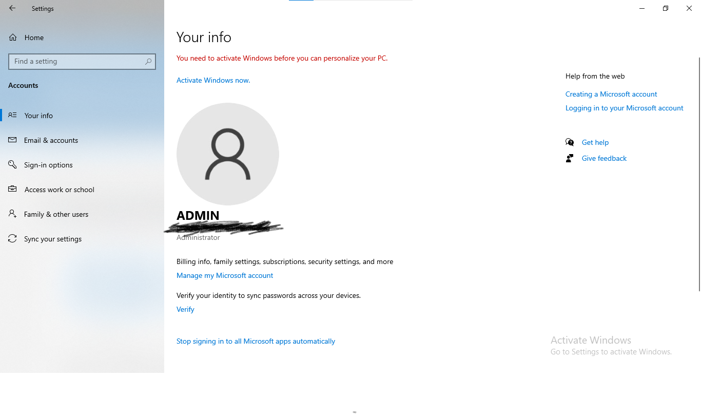 How To Change My Main Account In The Pc Of Windows 10