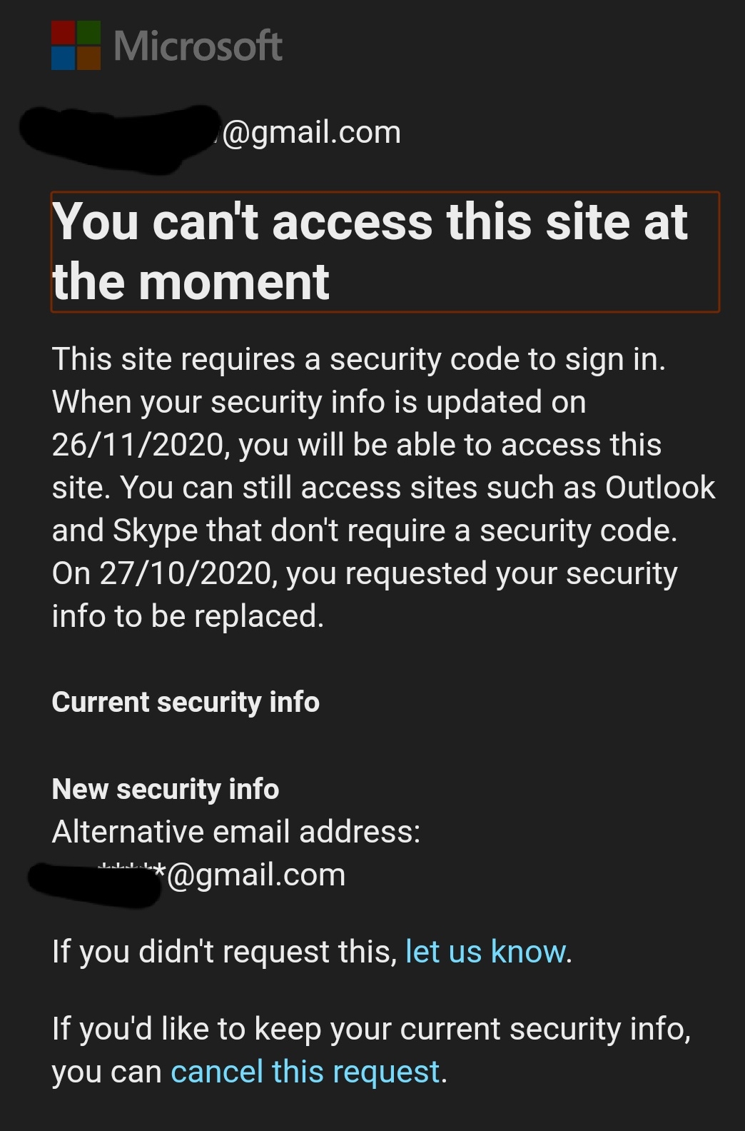 You can't access this site at the moment , "cancel this request" option does nothing a310205a-0321-4e8a-88a6-c0a24e37259a?upload=true.jpg