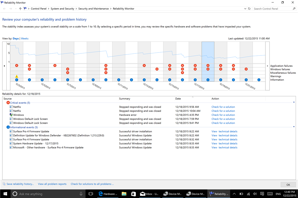 Discovered Hardware Problem in "Reliability History" a3248fdc-7cc9-4999-a555-ae9d381ef232.png