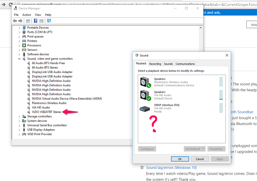 Bluetooth soundbar not showing in Playback devices a36450ef-2b1b-495a-9c1c-2739306e7630.png