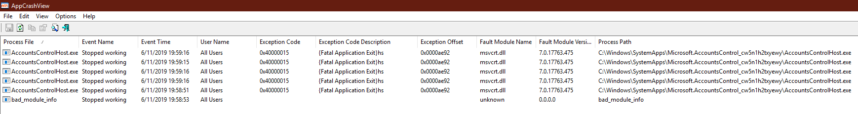 Windows Mail Cannot Remove Account, logs AccountsControlHost.exe error 0x40000015 a37b5566-b5f6-46d0-9334-5175ebf5a401?upload=true.png