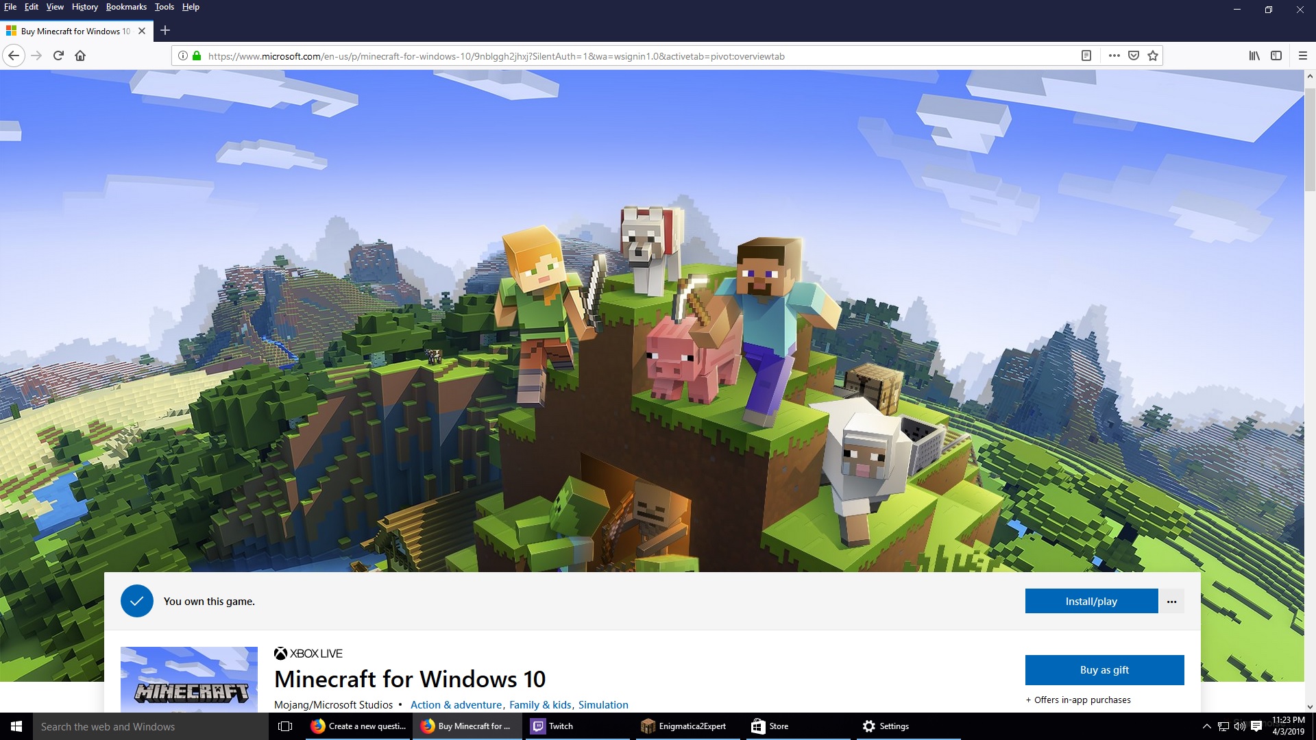 Minecraft Windows 10 edition won't download a380fed0-1a1d-4d23-8376-98fc0566d54d?upload=true.jpg