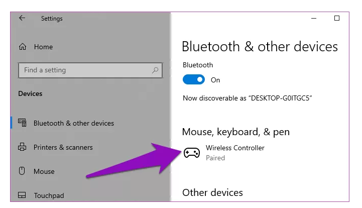 No wireless controller settings in devices? a38a176b-c7aa-4949-9285-f4e610436970?upload=true.png