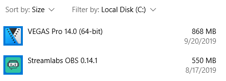 C-Drive Apps&Features at 151 gb when top file size is 858mb a39a6864-f5c4-4ffa-955d-4e3f04fc1a90?upload=true.png