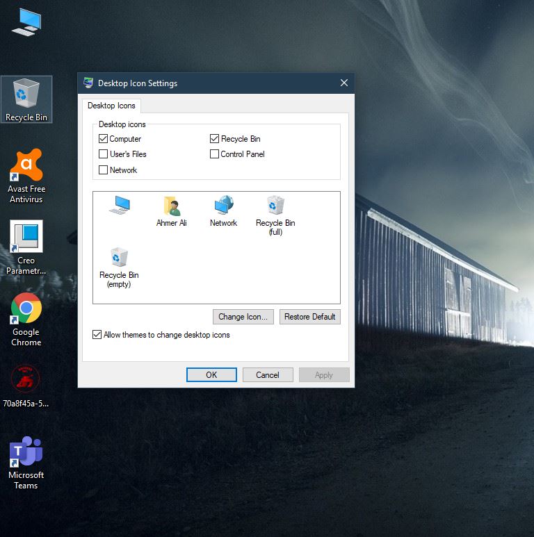 This PC Icon has gone blank  No Name, Only Icon is displayed . a406a7ee-50c7-459f-97e4-44ebac9503c2?upload=true.jpg