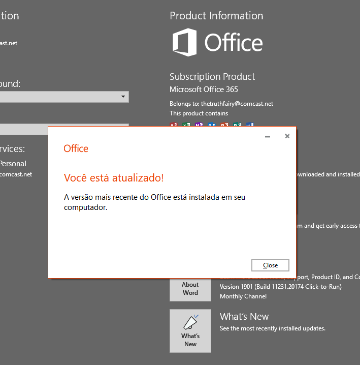 A confusing error message during Office update and now messages are appearing in Brazilian... a42956ce-cbe9-4907-ba61-bf4c3bc74e7b?upload=true.png