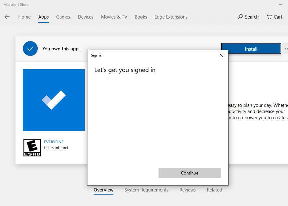 Windows 10 - "Sign In" dialog no longer showing any accounts. a460e6e8-c4aa-47c0-8d28-5c7163c76c9c?upload=true.png
