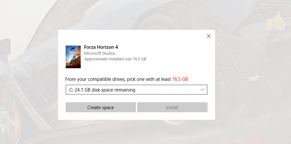 Trying to install Forza Horizon 4 on my PC a4743e8c-2ecf-4d0b-8a21-c5d931f15604?upload=true.jpg