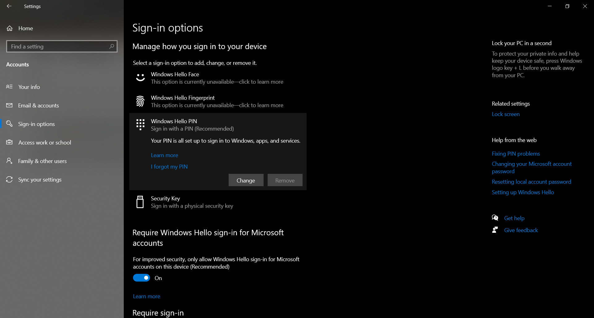 can not change from pin to password? a47d6b69-7873-4a45-ad03-9721213df9b5?upload=true.png