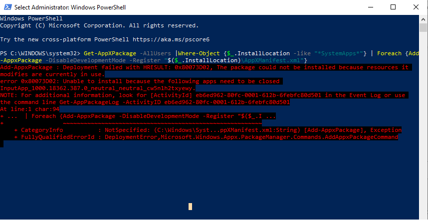 Windows 10 start menu, Edge and any apps not in admin mode don't work a4a96c4f-0bcb-4c4a-9524-5f0200effffd?upload=true.png