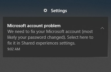 Windows "Microsoft account problem" and Office "Account Error" messages about once a week a4be3122-736b-4663-b281-b23dffa4d60a?upload=true.jpg