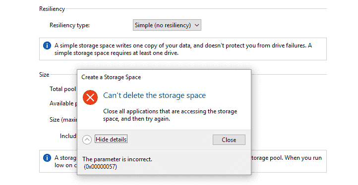 Error When Creating Storage Space "Can't Delete Storage Space" a4cad38a-04a6-412a-aa2a-360b36db2a61?upload=true.png