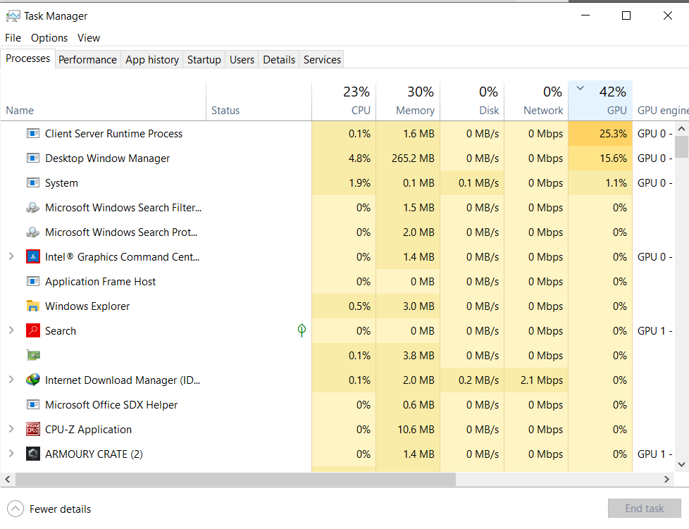 High GPU usage from Client Server Runtime Process and Desktop Window Manager a4d3138d-076a-4db3-983c-61aa8ac4a9bb?upload=true.png