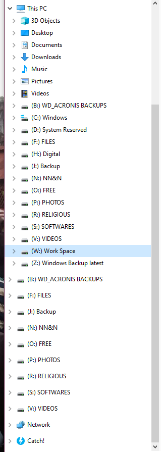 Drives shown twice in Explorer a4f36cee-1d92-4f19-8d8d-649a00ad4ee7?upload=true.png