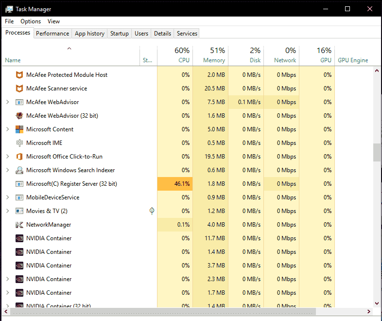Windows 10: Regsvr32 running on High CPU due to a unknown file a55dafbb-92e5-4732-86ca-bf3e821d64fb?upload=true.png