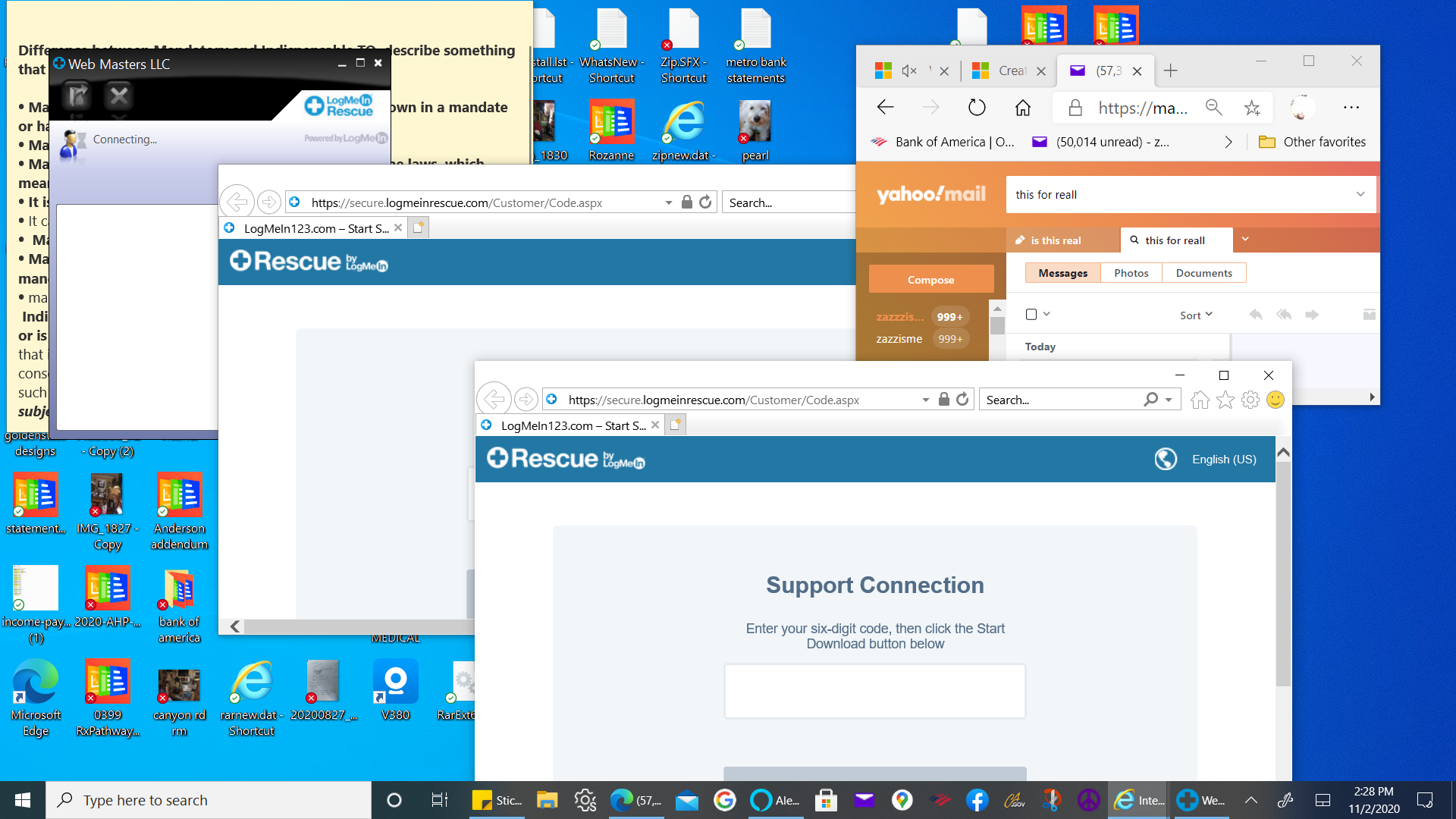 is this for real https://secure.logmeinrescue.com/Customer/Code.aspx a59295b4-3395-43d4-8861-6526f1deddea?upload=true.png