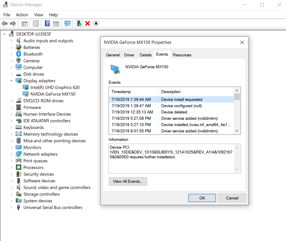 Nvidia MX150 Driver Update Fail / Crashed Windows 10 / Error Code 43 a5ee4127-78f0-4b75-9178-3434f4a2f75a?upload=true.png