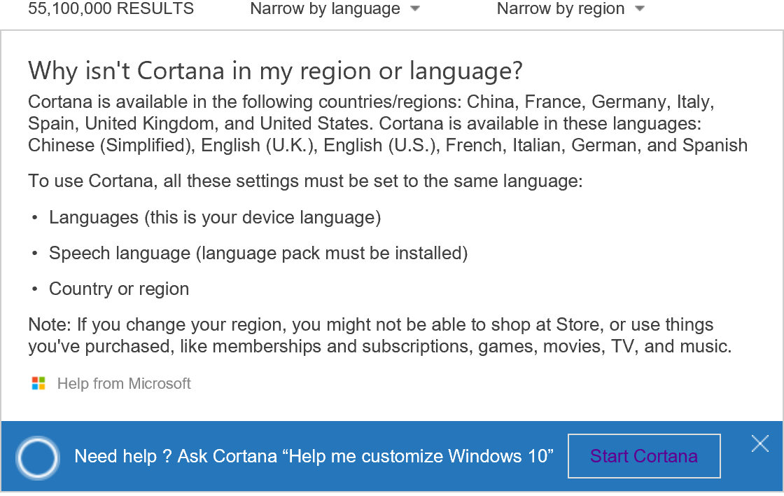 Thanks, Windows. Cortana worked fine in the UK prior to version 2004. a6AEm.png