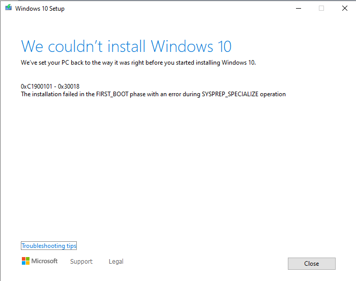 My laptop won't install the latest update 20H2. a6cd8e6c-56e9-4ad6-8e0d-e89a39db3016?upload=true.png