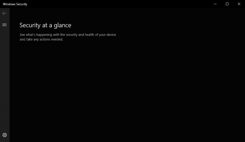 Windows Security Security at a glance page is totally blank. Windows Defender gone? a6f8d301-9f7a-4d5e-bd7f-6f7b68dbcb17?upload=true.png