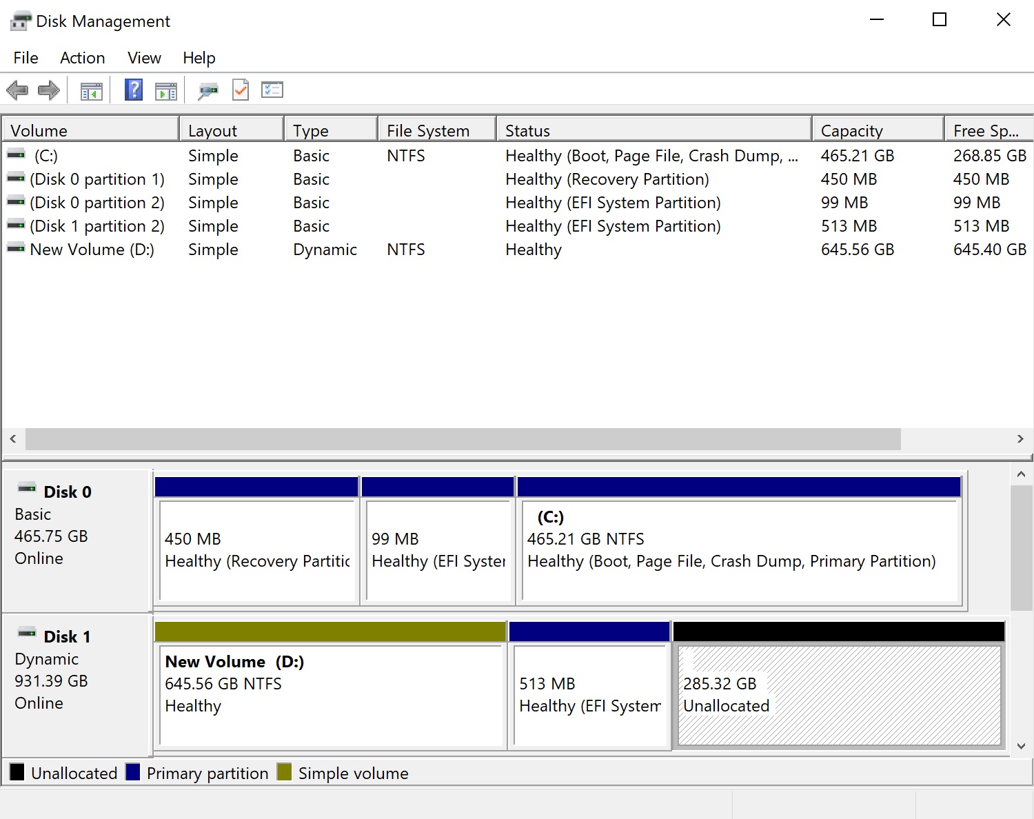 How do I extend my Boot Volume by moving unallocated space from another disk in WIndows 10? a70f1435-c112-45bb-ba3b-535610953170?upload=true.jpg