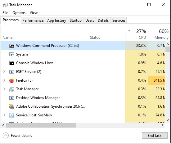 High CPU Usage in Windows Command Processor a7830ace-f4e7-48e6-909a-4a75f82ab9d9?upload=true.jpg