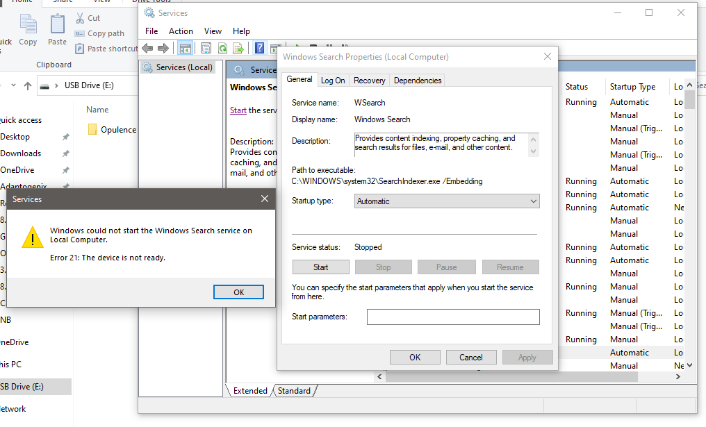 Windows search service cannot be started.  Get "Error 21: the device is not ready" a79881be-5887-42cd-9ac0-60226583ca2a?upload=true.png