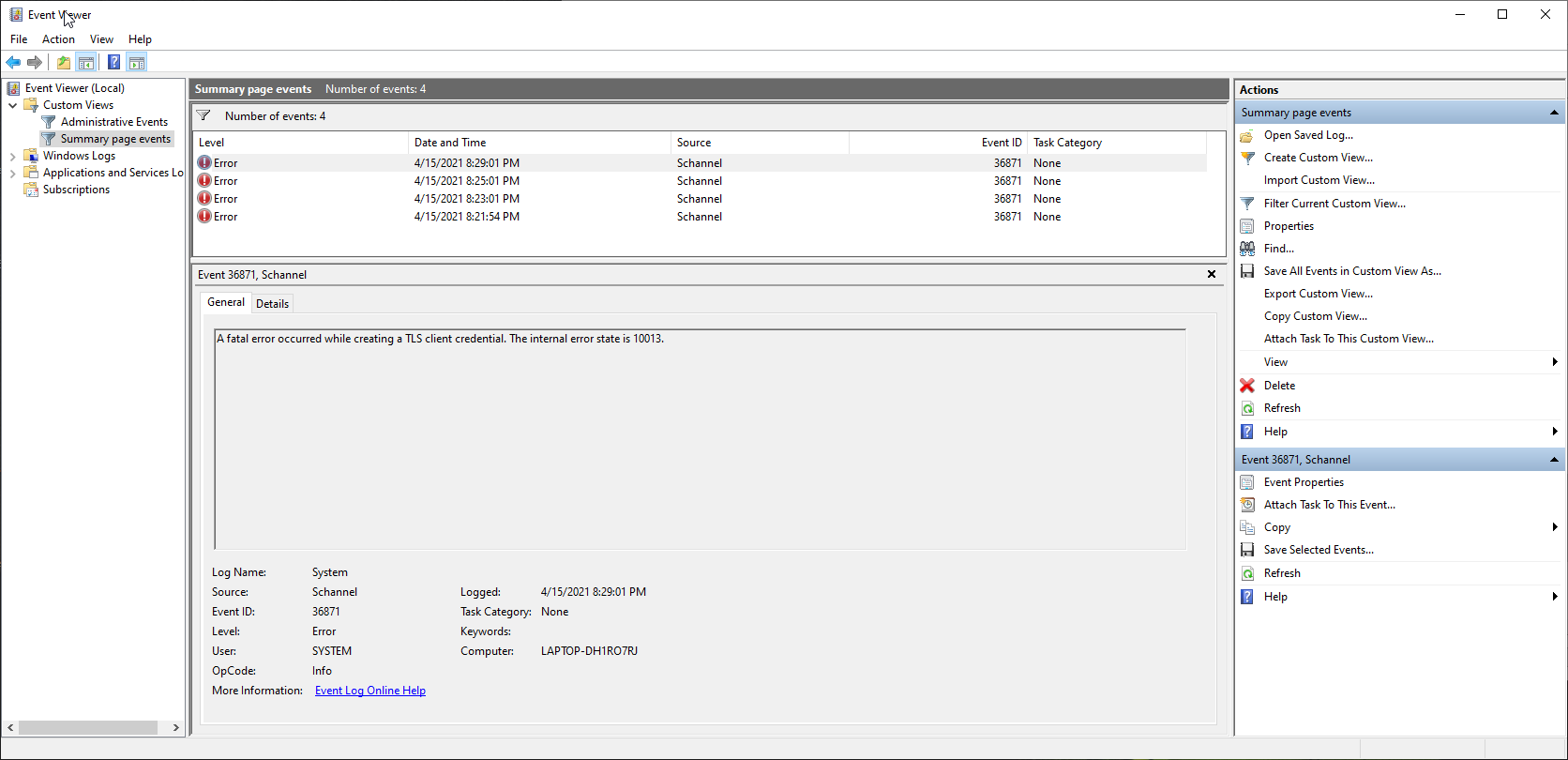 Recurrent errors with Schannel /Isass.exe causing periodically freezing of the system a7c2c5bf-98ce-40d8-8161-0c9867cff852?upload=true.png