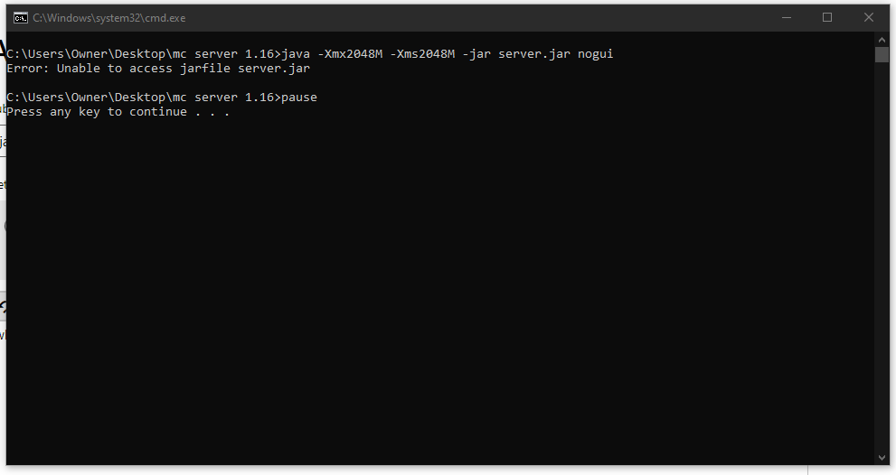jar file not opening a842a369-00b7-472f-b408-2d13c210c4c5?upload=true.png