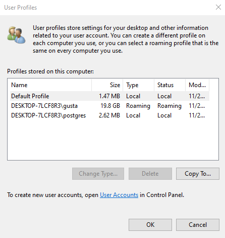 My Roaming User Profile was not completely syncronized, but... he's Local and not Roaming a8a1d388-2723-4f88-84f6-17636fa98c9a?upload=true.png