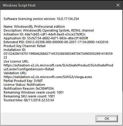 problems with my windows 10 Pro, all of a sudden this evening my PC has displayed (Activate Windows) a8b03cf3-4f39-44df-b537-9f5b71608c32?upload=true.png