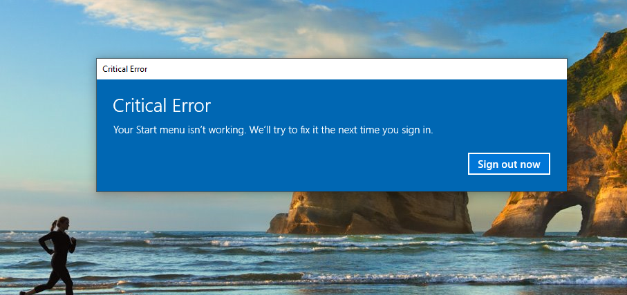 Start Menu showing Critical Error after installing KB4517389 update a8c4686f-8ffd-4e28-afc4-0ab19d39fd78?upload=true.png